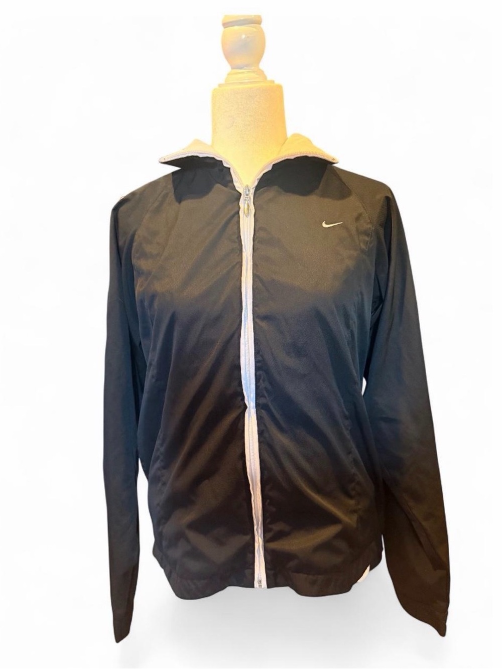 Nike Black Lightweight Zip-Up Windbreaker Jacket
